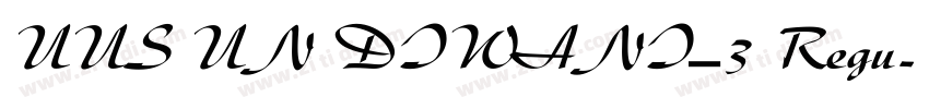 UUS UN DIWANI_3 Regu字体转换